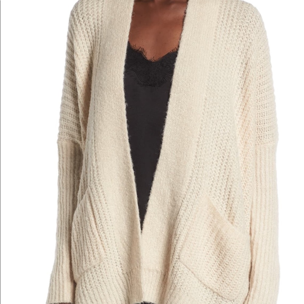 Dreamers Rib Knit Open Cardigan